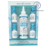 Triple Vitamin - Dip System Refill Kit: Bond, Base, Activator, Top (8oz)