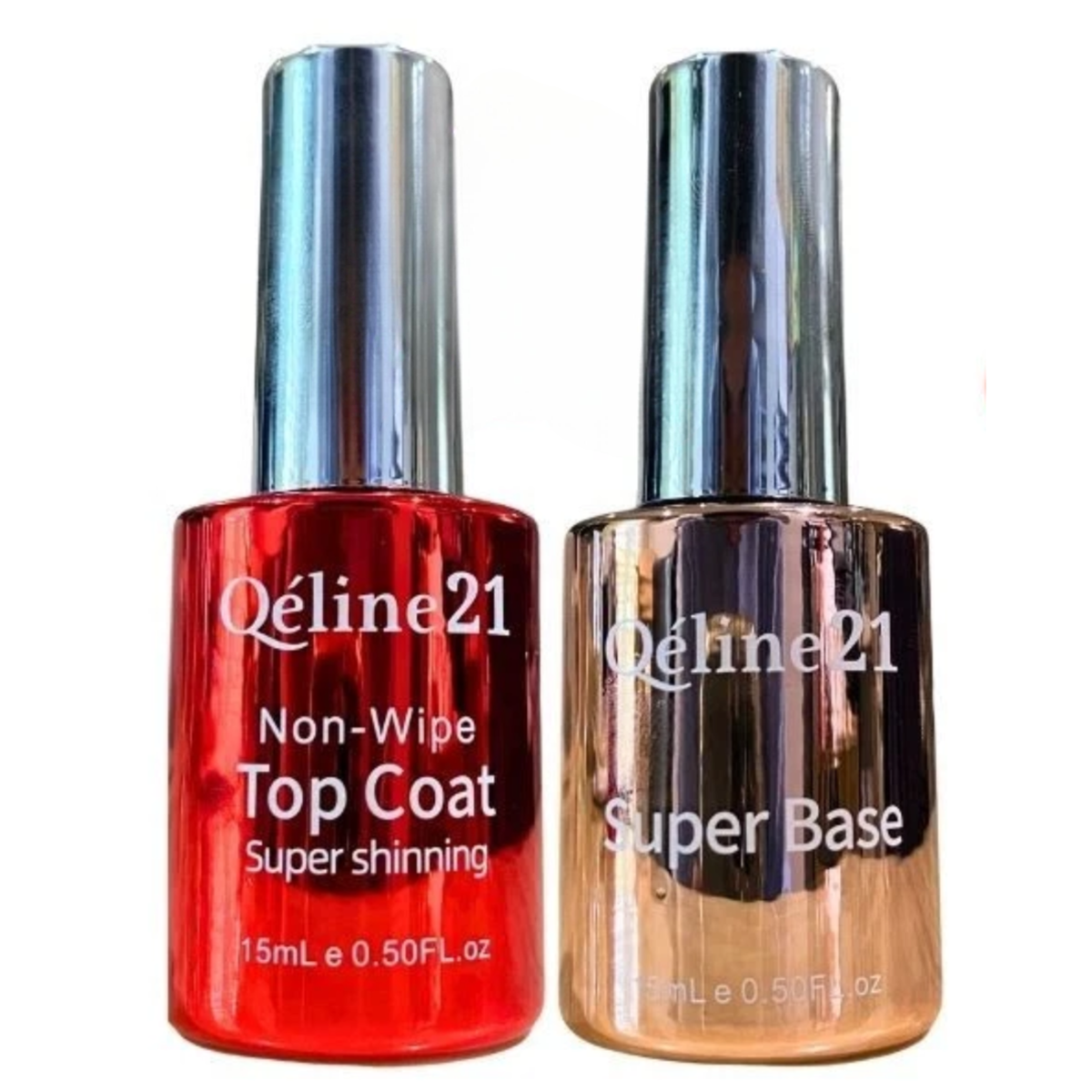 Qeline21 - Gel Super Base, Top Coat (15ml) – BolsaBeauty Nail Supply