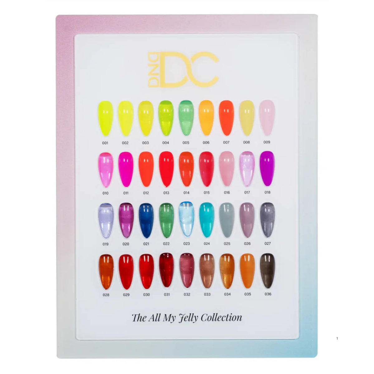 DND - DC All My Jelly Full Set 36 Colors (#01 - #36) - NEW 2026
