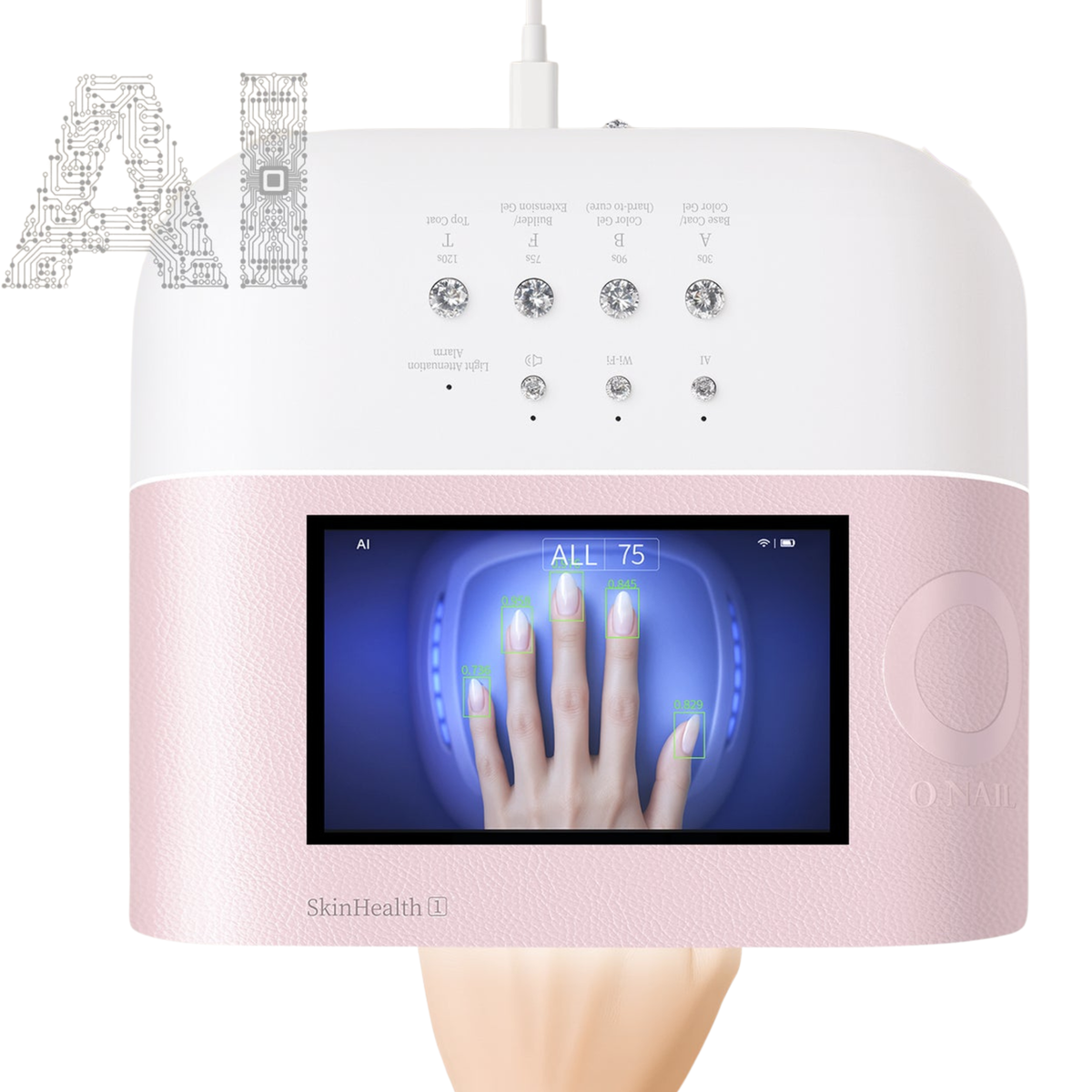 ONail - AI Technology Corded Nail Lamp (Pink) – BolsaBeauty Nail