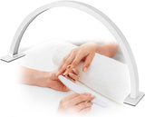 Cre8tion - Lámpara de media luna para mesa de manicura (blanca)