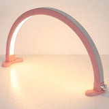 Sumika - Lámpara de media luna para mesa de manicura (negra y blanca)