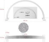 Sumika - Lámpara de media luna para mesa de manicura (blanco diamante)