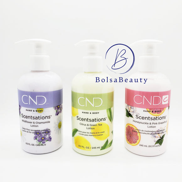 CND - Hand & Body Lotion 245ml (Many Scents)