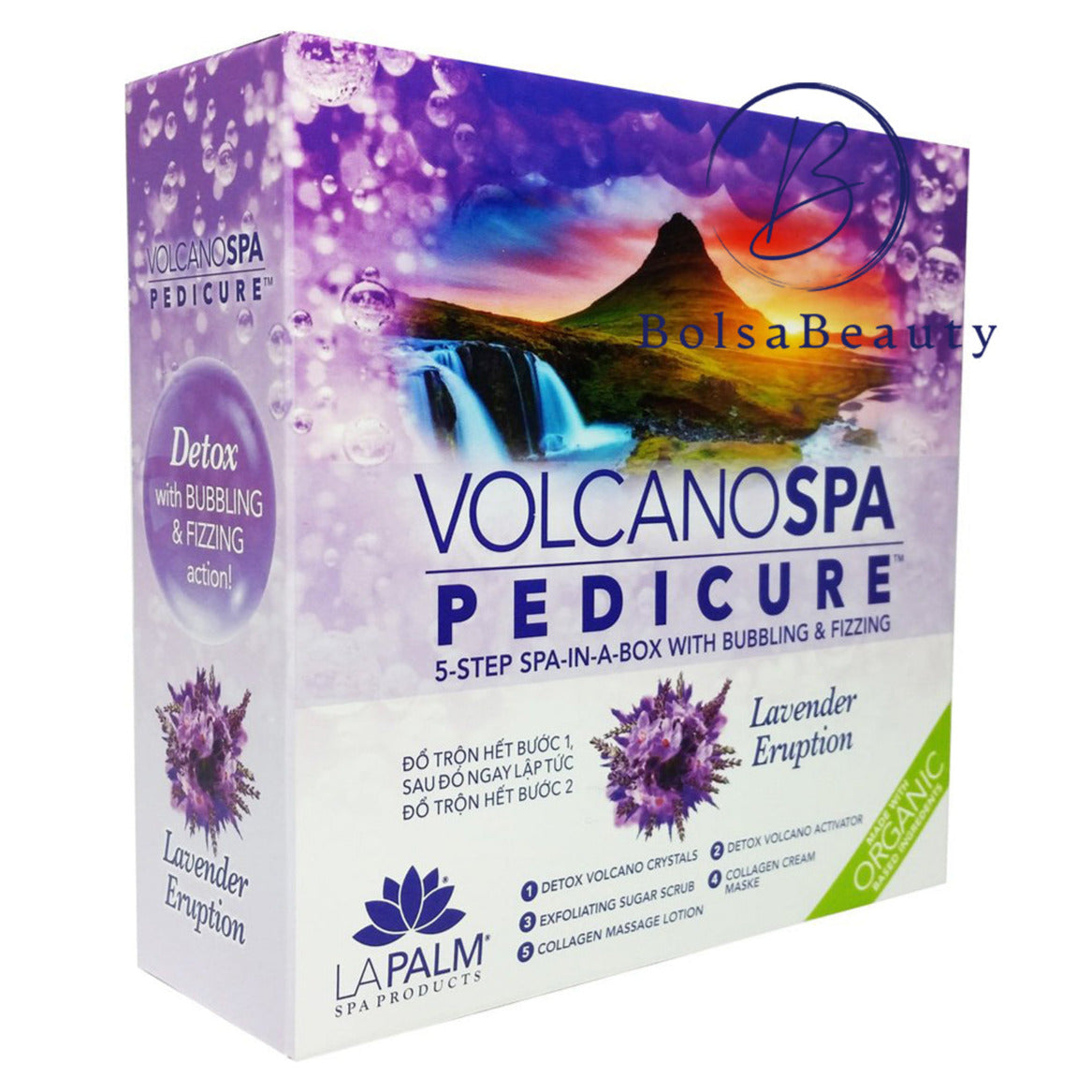 Volcano - Spa Pedicure 5in1 (Case 36 Boxes) - Lavender Eruption