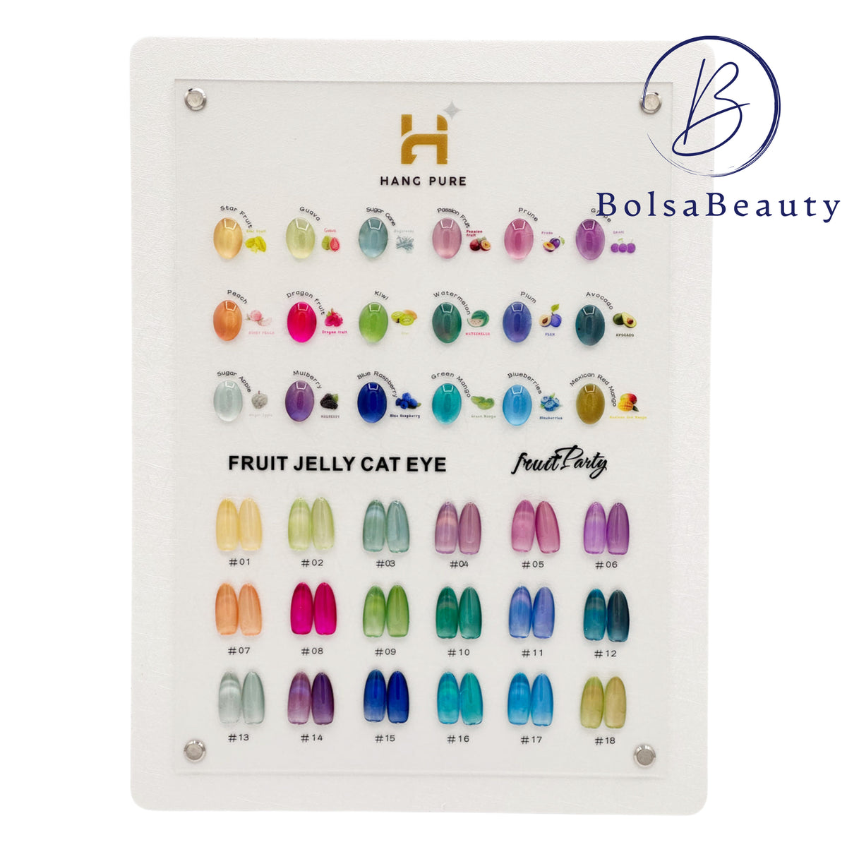 Hang - Fruit Cat Eye Full Set 18 Colors (#01 - #18) - New Bottle