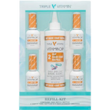 Triple Vitamin - Dip System Refill Kit: Bond, Base, Activator, Top (8oz)