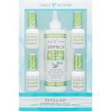 Triple Vitamin - Dip System Refill Kit: Bond, Base, Activator, Top (8oz)