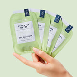 VOESH - Estuche Deluxe Spa 4 en 1, 50 paquetes, té verde desintoxicante