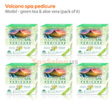 Volcano - Pedicura Spa 5 en 1 (Caja de 36 Cajas) - Té Verde y Aloe