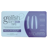 Gelish - Puntas Gel X: Puntas redondas tipo ataúd (550 piezas)