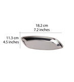 Cre8tion - Bandeja de acero inoxidable (pequeña, grande)