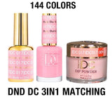 DND DC 3 IN 1 MATCHING SET (GEL+LACQUER+DIP) - #001-#070 - EverYNB