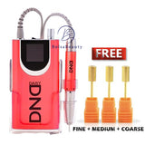 Daisy DND - Taladro para lima de uñas - Rojo (alta velocidad, estabilidad)