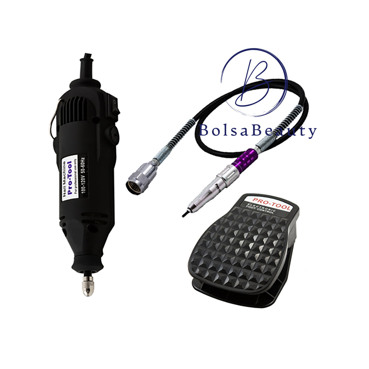 ProTool Full Rotary Kit (Drill Machine + Flexible Shaft + Foot Contr