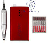 Taladro eléctrico para uñas Pro de 30 000 RPM (blanco, rosa y rojo)