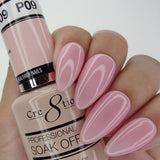 Cre8tion - Colores en gel de color rosa francés (n.° P01 a P28, n.° W1 a W4)