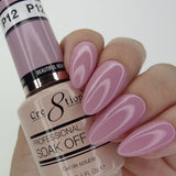 Cre8tion - Colores en gel de color rosa francés (n.° P01 a P28, n.° W1 a W4)