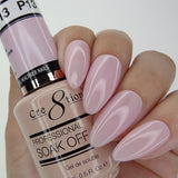 Cre8tion - Colores en gel de color rosa francés (n.° P01 a P28, n.° W1 a W4)