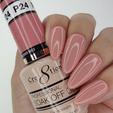 Cre8tion - Colores en gel de color rosa francés (n.° P01 a P28, n.° W1 a W4)