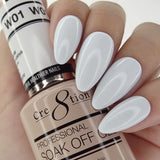 Cre8tion - Colores en gel de color rosa francés (n.° P01 a P28, n.° W1 a W4)