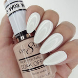 Cre8tion - Colores en gel de color rosa francés (n.° P01 a P28, n.° W1 a W4)
