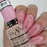 Cre8tion - Colores en gel de color rosa francés (n.° P01 a P28, n.° W1 a W4)