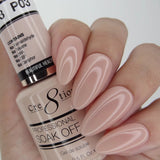 Cre8tion - Colores en gel de color rosa francés (n.° P01 a P28, n.° W1 a W4)