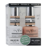 Cre8tion - Dúo rústico de gel y laca (n.º 1 al n.º 45)