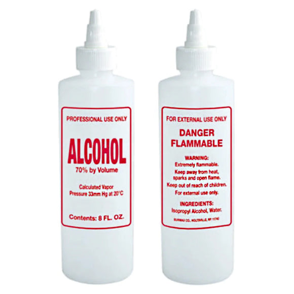 Empty Bottles - Alcohol Acetone Softener Liquid Lotion 8oz (Set of 3)