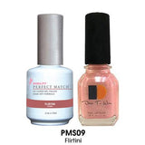 LECHAT PERFECT MATCH DUO SOAK OFF GEL POLISH & NAIL LACQUER 0.5oz (PMS01~50) - EverYNB