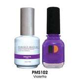 LECHAT PERFECT MATCH DUO SOAK OFF GEL POLISH & NAIL LACQUER 0.5oz (PMS101~150) - EverYNB