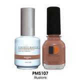 LECHAT PERFECT MATCH DUO SOAK OFF GEL POLISH & NAIL LACQUER 0.5oz (PMS101~150) - EverYNB