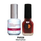 LECHAT PERFECT MATCH DUO SOAK OFF GEL POLISH & NAIL LACQUER 0.5oz (PMS01~50) - EverYNB