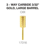 Cre8tion - Carbide Gold - Small and Large- 3/32 - 3-Way