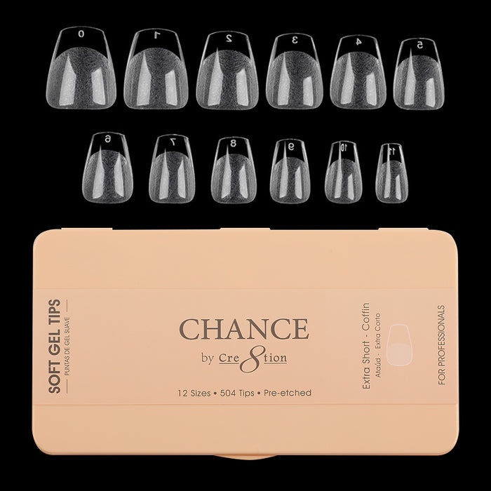 Chance - Coffin Soft Tips Box 600pcs (XS, S, M, L, XL
