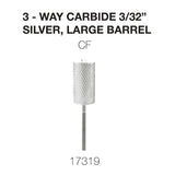 Cre8tion - Carbide Silver - Small & Large - 3/32 - 3-Way