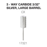 Cre8tion - Carbide Silver - Small & Large - 3/32 - 3-Way