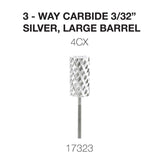 Cre8tion - Carbide Silver - Small & Large - 3/32 - 3-Way