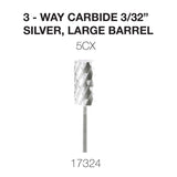 Cre8tion - Carbide Silver - Small & Large - 3/32 - 3-Way