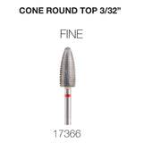 Cre8tion - Cone Round Top - Nail Filing Bit - 3/32