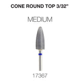 Cre8tion - Cone Round Top - Nail Filing Bit - 3/32