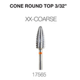 Cre8tion - Cone Round Top - Nail Filing Bit - 3/32