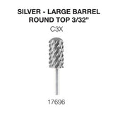 Cre8tion - Silver Carbide- Large Barrel-Round Top 3/32