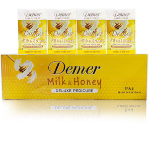 Demer - Deluxe Pedicure 4 Steps - Milk Honey (Case 60 Packs)