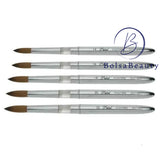 Petal - Kolinsky Silver Acrylic Nail Brush (#10 - #22)