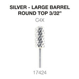 Cre8tion - Silver Carbide- Large Barrel-Round Top 3/32