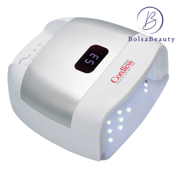 DND - Cordless Metallic LED Lamp 36W (White) – BolsaBeauty Nail Supply
