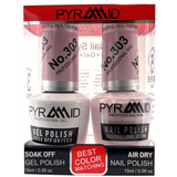 Pyramid - Dúo de gel y esmalte de uñas, 15 ml (n.º 301 - n.º 350) 