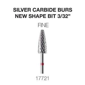 Cre8tion - Silver Carbide Burs - New Shape Bit - Fine 3/32